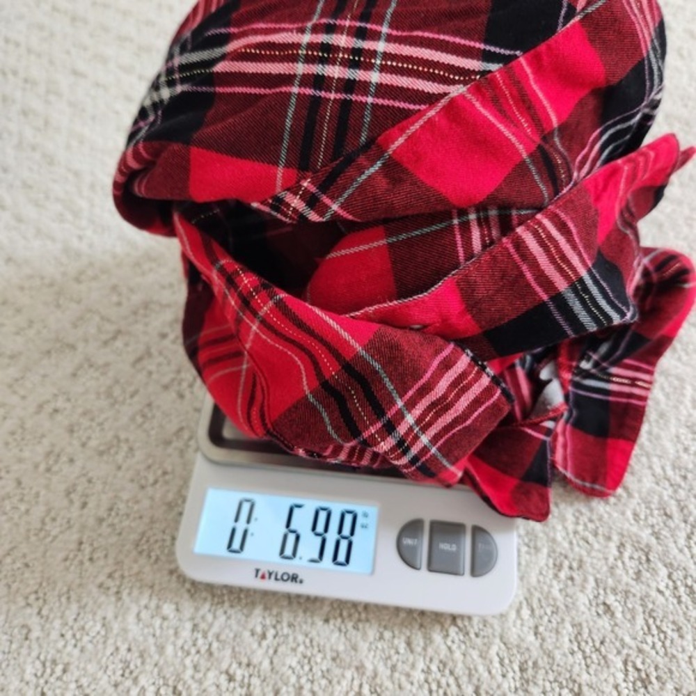 Victoria's Secret Red Plaid Flannel Pajama Top women's size‎ Medium - Picture 6 of 6